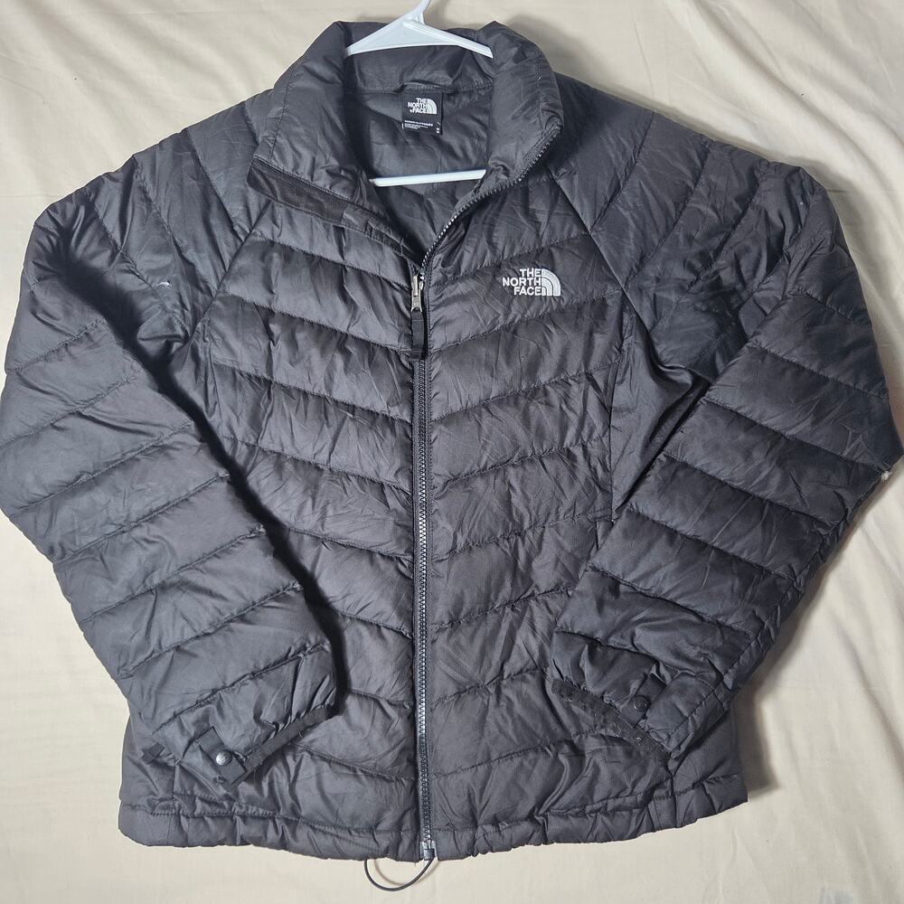 The North Face Women's Flare 550 Down Puffer Jacket Black Size Medium M